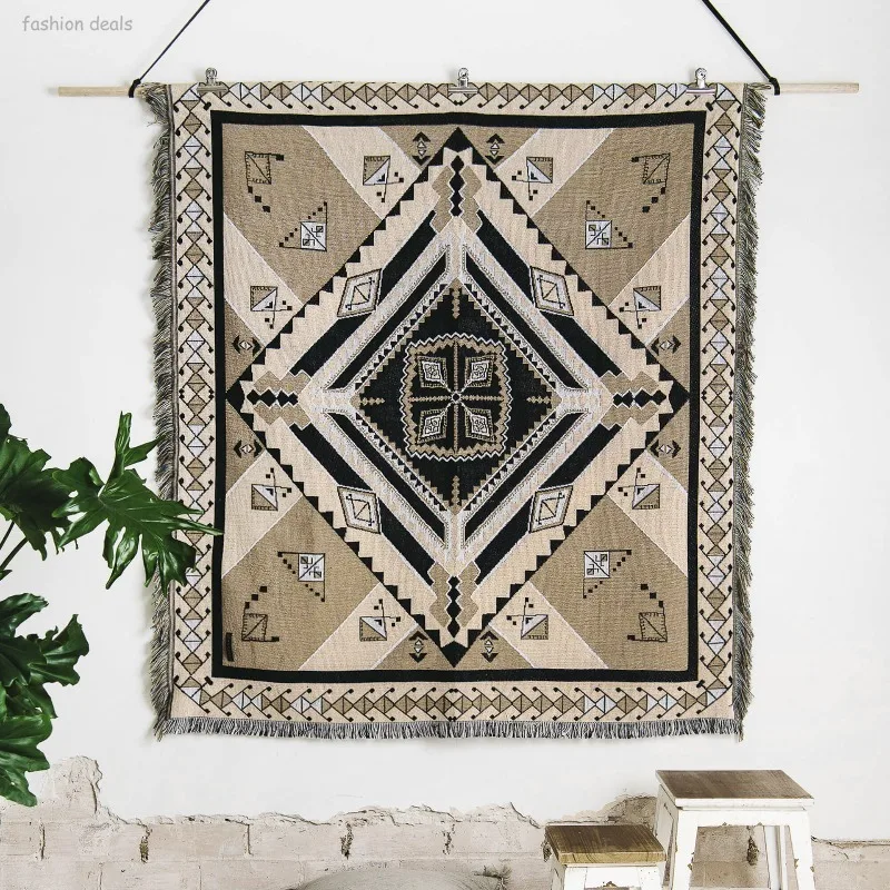 Retro Bohemian Throw Blanket with Tassel Woven Sofa Cover Wall Tapestry Multi-functional Picnic Camping Rug for Home Outdoor
Retro Bohemian Throw Blanket with Tassel Woven Sofa Cover Wall Tapestry Multi-functional Picnic Camping Rug for Home Outdoor
