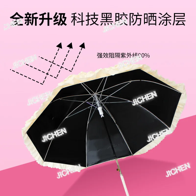 XH Lace Princess Umbrella Lace Umbrella Straight Rod Parasol Sunscreen Bridal Wedding Umbrella
XH Lace Princess Umbrella Lace Umbrella Straight Rod Parasol Sunscreen Bridal Wedding Umbrella