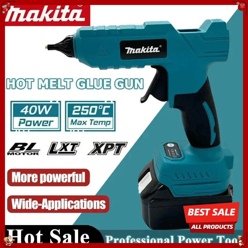Makita Cordless Electric Handheld Hot Glue Gun Repair DIY Tool Hot Melt Welding Hot Air Gun Anti-scald Nozzle for 18V Battery
Makita Cordless Electric Handheld Hot Glue Gun Repair DIY Tool Hot Melt Welding Hot Air Gun Anti-scald Nozzle for 18V Battery