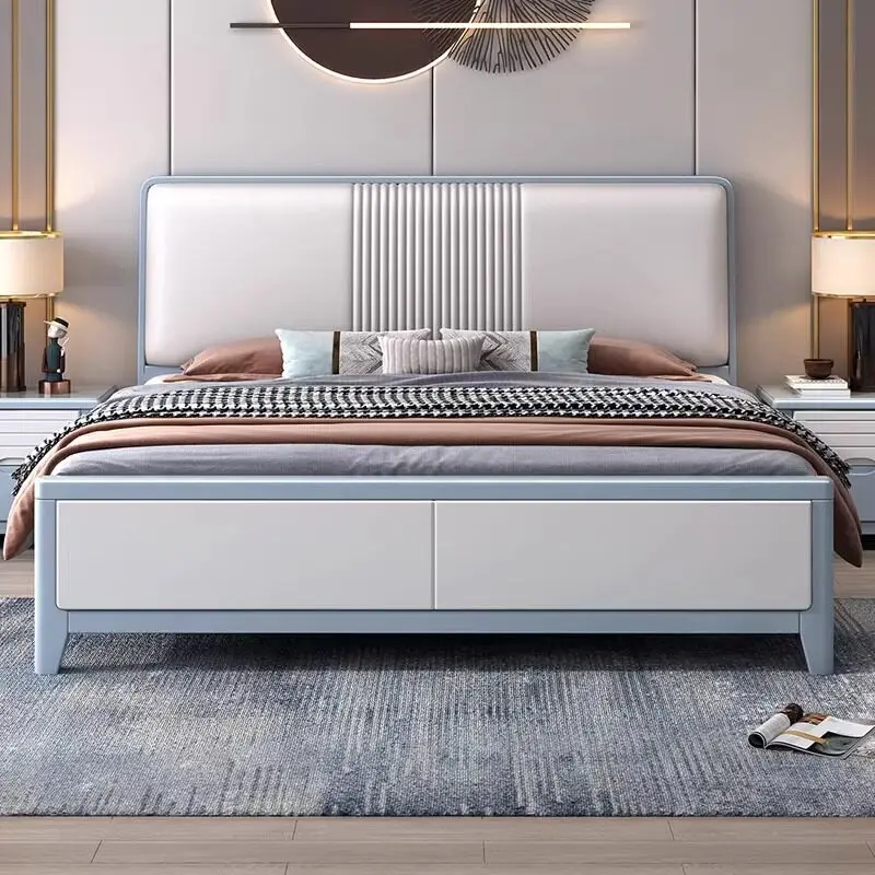 Luxury Double Bed European Simple Bedroom Single Full Design Modern Bed Sleeping Headboards Letto Matrimoniale Unique Furniture
Luxury Double Bed European Simple Bedroom Single Full Design Modern Bed Sleeping Headboards Letto Matrimoniale Unique Furniture