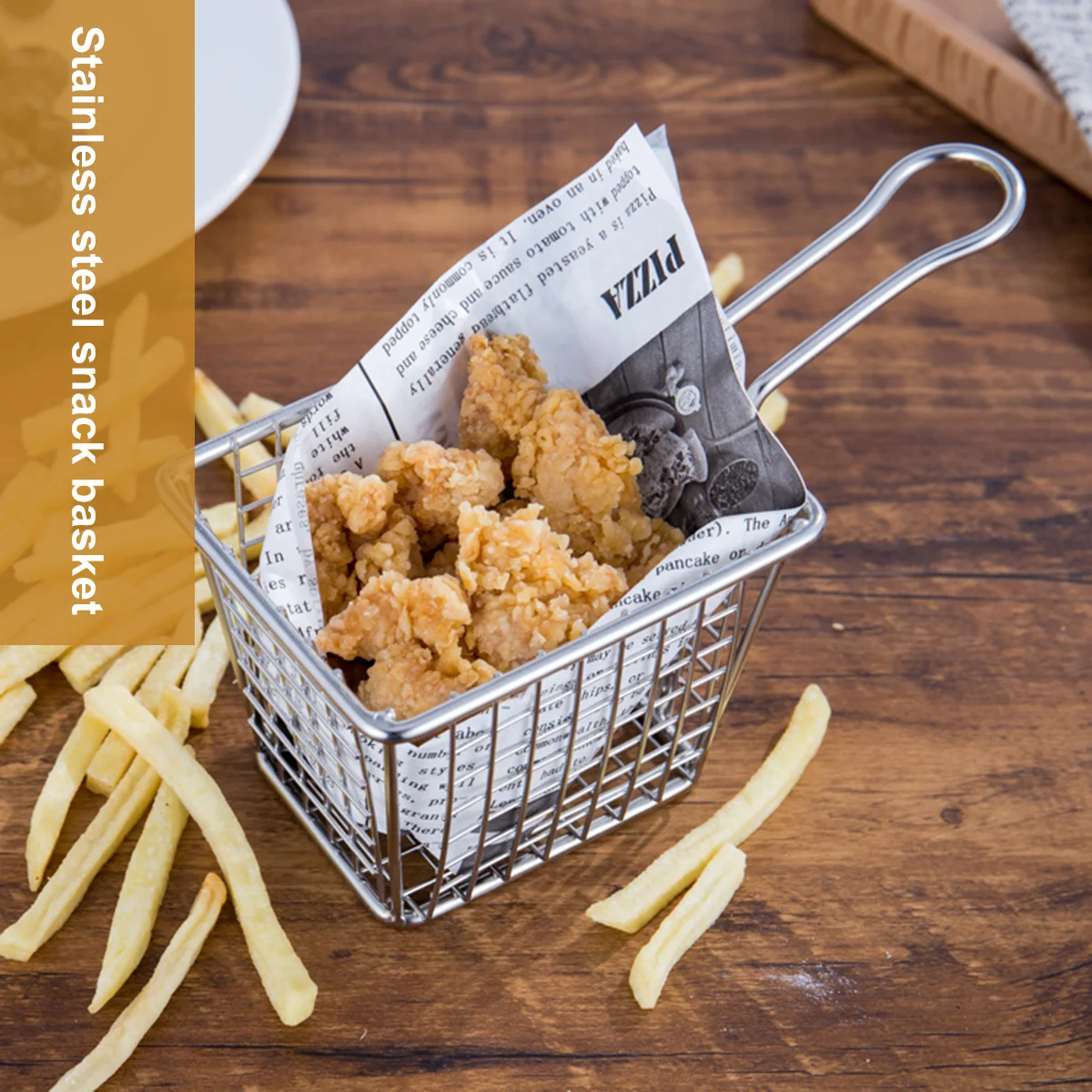 Square Mesh Frying Basket Stainless Steel Mini Food Colander for Potatoes Chips French Fries Fried Basket Filter Screen
Square Mesh Frying Basket Stainless Steel Mini Food Colander for Potatoes Chips French Fries Fried Basket Filter Screen