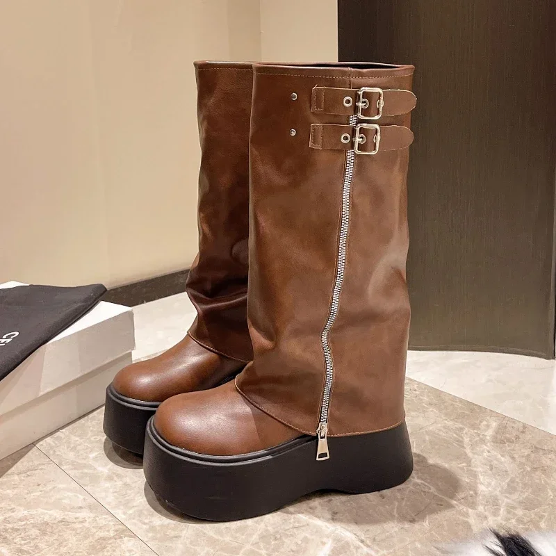 Tassel Boots for Women Retro Gothic Trend Women Boots Chelsea Mid Heels Motorcycle Boots Women Fashion Knee High Botas
Tassel Boots for Women Retro Gothic Trend Women Boots Chelsea Mid Heels Motorcycle Boots Women Fashion Knee High Botas