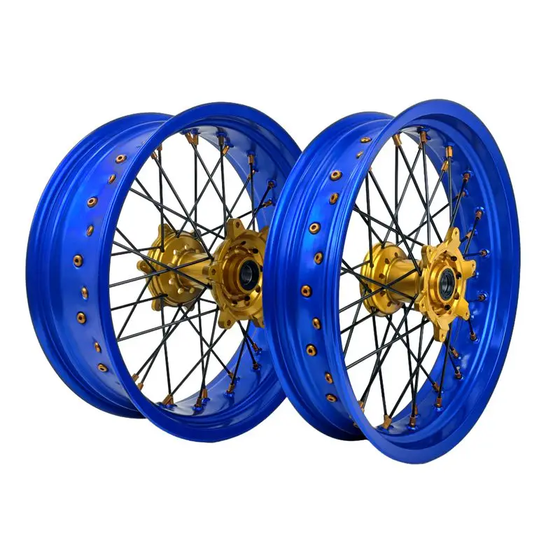 Fit KTM EXC SXF CR CRF YZ YZF 17*3.5/5.0 Supermoto Wheels Set Aluminum Alloy Rims CNC Hubs
Fit KTM EXC SXF CR CRF YZ YZF 17*3.5/5.0 Supermoto Wheels Set Aluminum Alloy Rims CNC Hubs