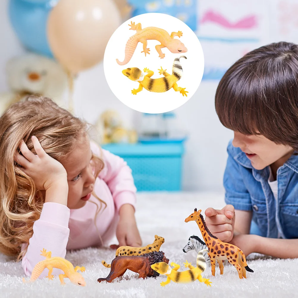 2 Pcs Animals Simulation Gecko Lifelike Lizard Statue Artificial Ornament Child Toddler Toys Leopard
2 Pcs Animals Simulation Gecko Lifelike Lizard Statue Artificial Ornament Child Toddler Toys Leopard
