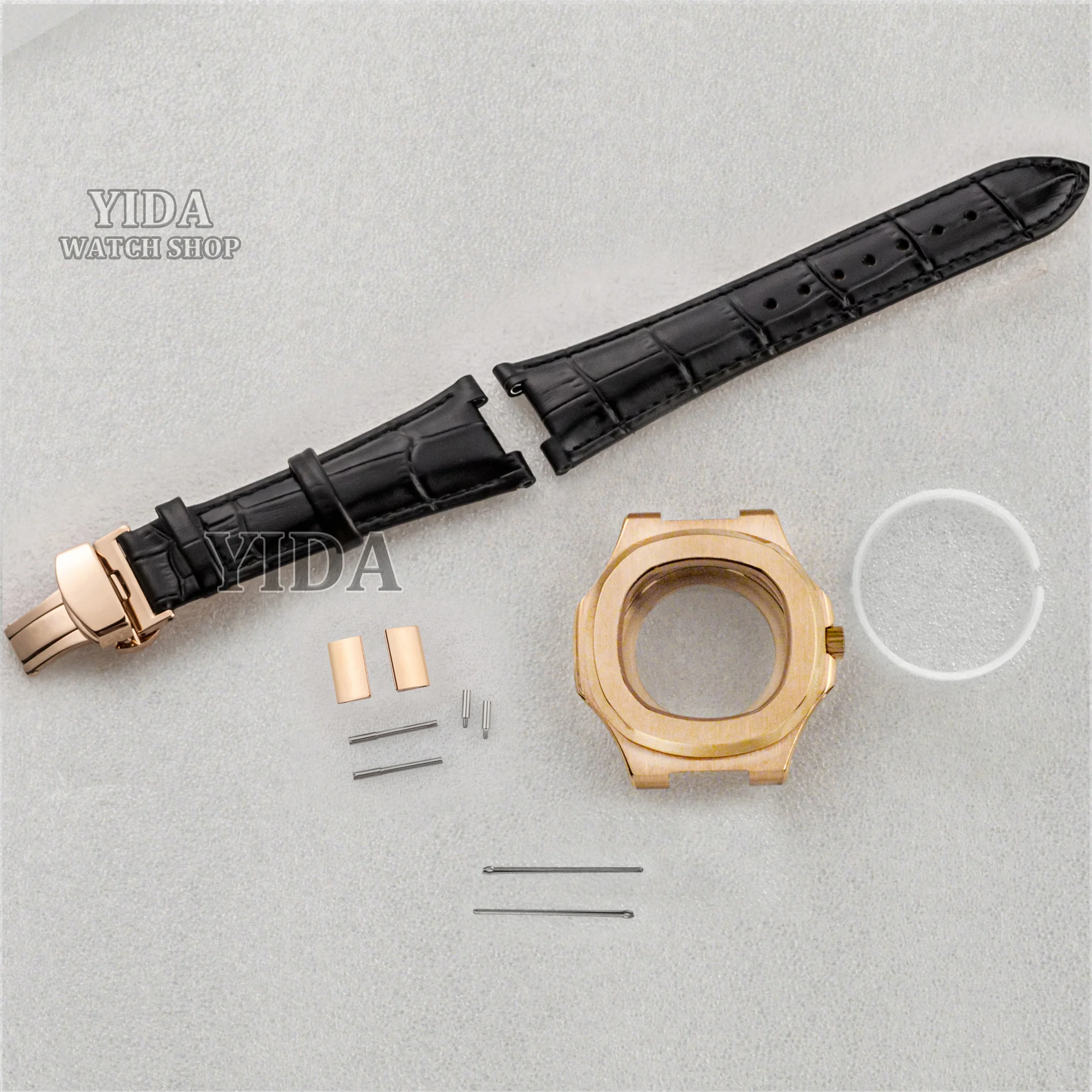 316L Stainless Steel Case Genuine Leather Band Sapphire Crystal 41mm Mens Watch Case Band For NH35 Movement Parts Replaments
316L Stainless Steel Case Genuine Leather Band Sapphire Crystal 41mm Mens Watch Case Band For NH35 Movement Parts Replaments
