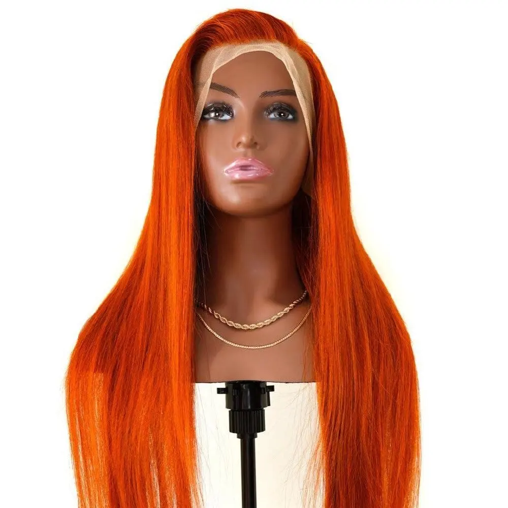 30 Inch Orange Ginger Lace Front Wig Straight 13x4 Glueless Lace Frontal Wig 350 Colored Pre Plucked Brazilian Human Hair Wig
30 Inch Orange Ginger Lace Front Wig Straight 13x4 Glueless Lace Frontal Wig 350 Colored Pre Plucked Brazilian Human Hair Wig