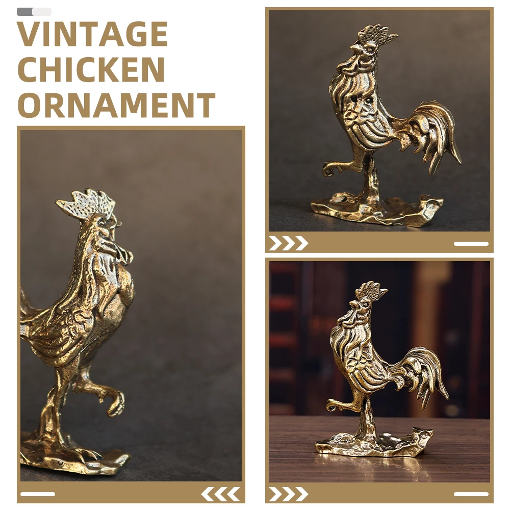 Chicken Statue Decor Retro Ornament Brass Figurine Metal Garden Adornment Desktop Miniature Art Craft Sculpture
Chicken Statue Decor Retro Ornament Brass Figurine Metal Garden Adornment Desktop Miniature Art Craft Sculpture