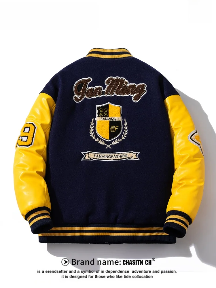 American Sle Baseball Cotton Jaet Men's Winter Thiened Loose Sports Cotton Clothes Couple's Thiened Outerwear
American Sle Baseball Cotton Jaet Men's Winter Thiened Loose Sports Cotton Clothes Couple's Thiened Outerwear