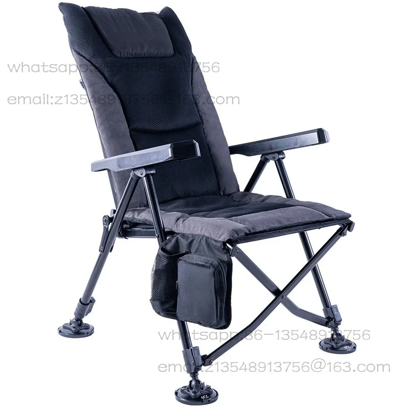 New, folding fishing chair, portable adjustable recliner, casual camping chair
New, folding fishing chair, portable adjustable recliner, casual camping chair