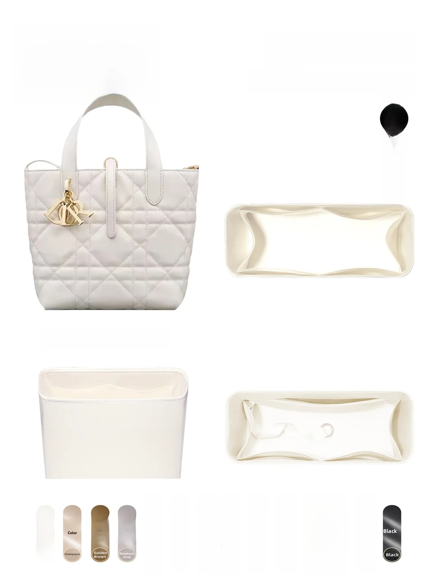 Acetate Satin Light Zipper Vertical Medium Inner Bag for Handbag Storage Organizer Simple Sle Cube Structure
Acetate Satin Light Zipper Vertical Medium Inner Bag for Handbag Storage Organizer Simple Sle Cube Structure