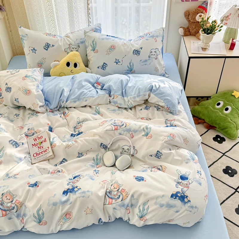 Knitted Cloud Cotton School Kids Puppies Single Bedding Set duvet cover pillow case sheet in pack
Knitted Cloud Cotton School Kids Puppies Single Bedding Set duvet cover pillow case sheet in pack