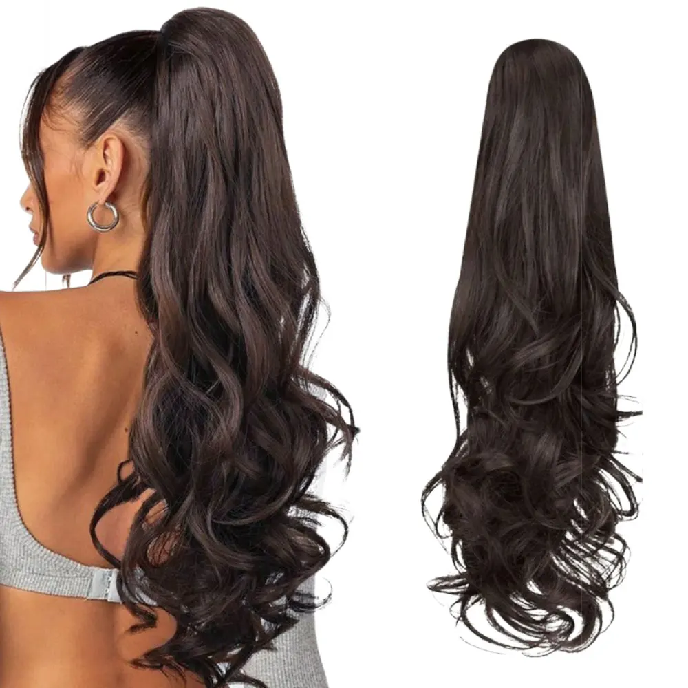 Synthetic Natural Wave Drawstring Ponytail Extension 24Inch Long Wavy Clip In Pony Tail Hairpiece For Daily Party Use
Synthetic Natural Wave Drawstring Ponytail Extension 24Inch Long Wavy Clip In Pony Tail Hairpiece For Daily Party Use