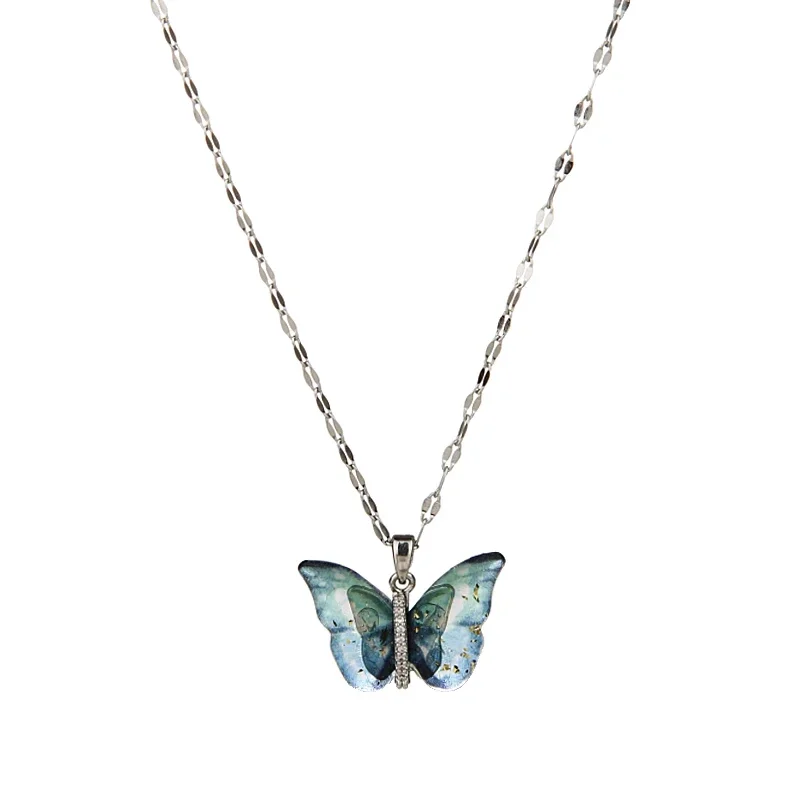 Transparent Blue Butterfly Necklace For Women 2024 Chain Sweater Chain Accessories Wedding Classic Party Jewelry Gift
Transparent Blue Butterfly Necklace For Women 2024 Chain Sweater Chain Accessories Wedding Classic Party Jewelry Gift