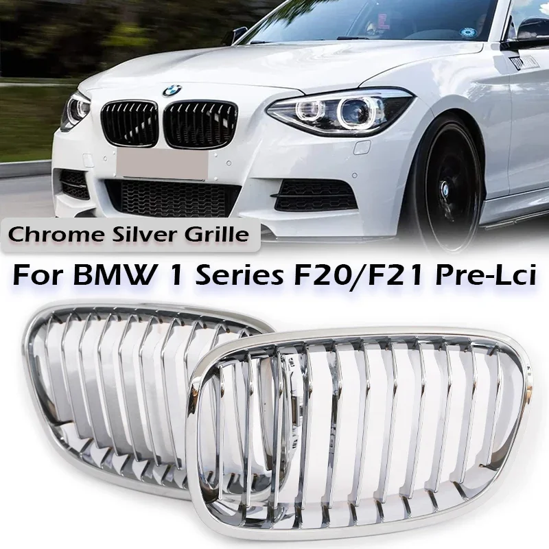 Хромированная серебристая решетка для BMW 1 серии F20 F21 Pre-facelift 2011-2014 Racing 114i 118i 120i, аксессуары
Хромированная серебристая решетка для BMW 1 серии F20 F21 Pre-facelift 2011-2014 Racing 114i 118i 120i, аксессуары