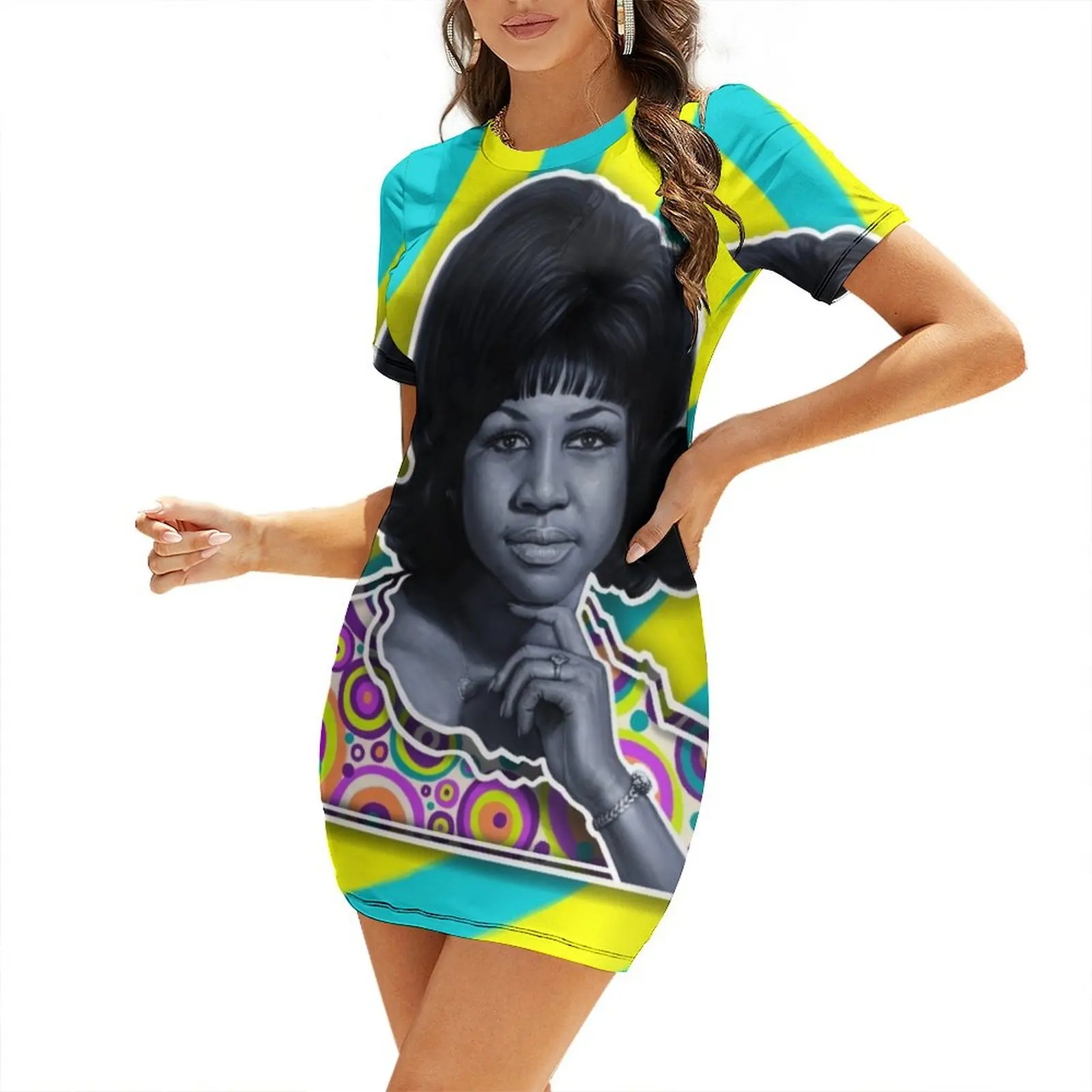 Aretha - Queen of Soul Short-Sleeved Dress summer clothes for women dresses for women 2025 Dress
Aretha - Queen of Soul Short-Sleeved Dress summer clothes for women dresses for women 2025 Dress