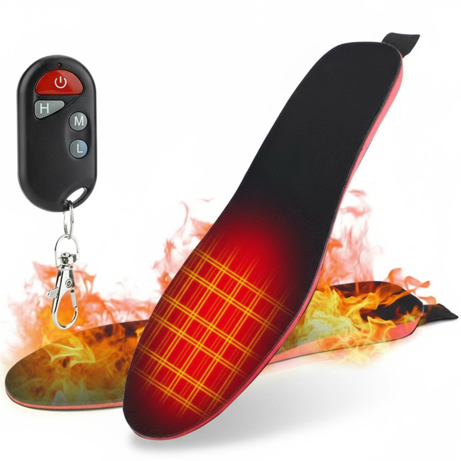 Foot Warmer 3-Temperature Adjustable Electric Heated Plantar Insoles with Remote Thermal Insoles for Hunting Fishing Hiking
Foot Warmer 3-Temperature Adjustable Electric Heated Plantar Insoles with Remote Thermal Insoles for Hunting Fishing Hiking