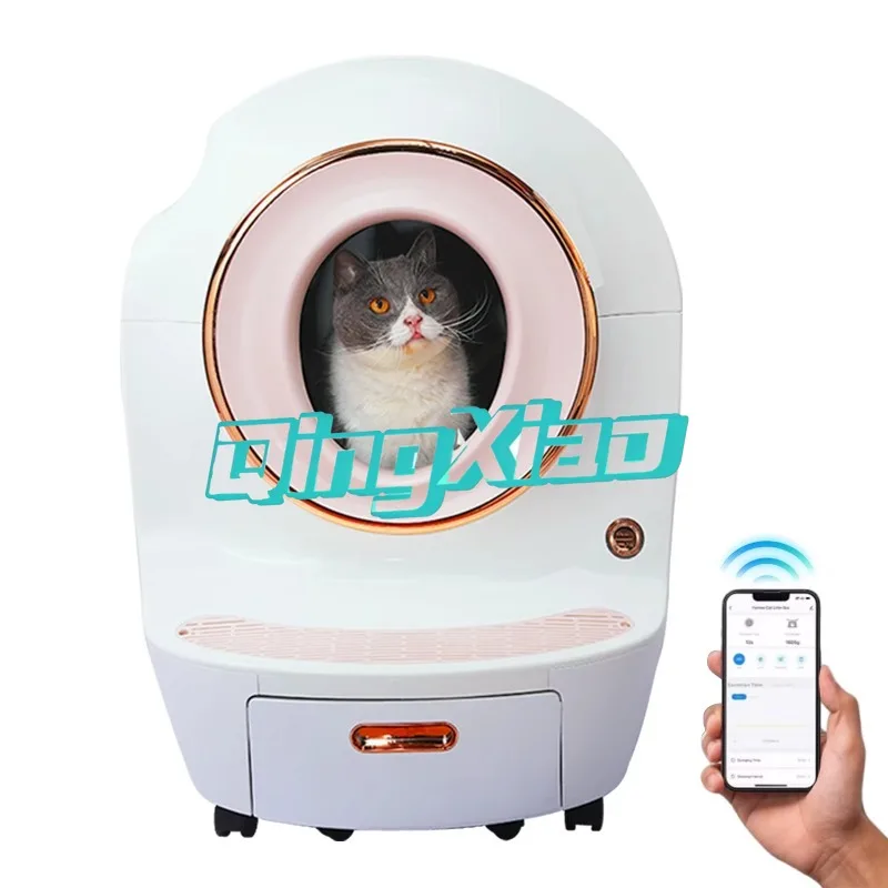 Smart Self Cleaning Litter Box For 30lb Cat Heavy Duty Electric Scooper Fully Enclosed Anti Odor Anti Splash Automatic Toilet
Smart Self Cleaning Litter Box For 30lb Cat Heavy Duty Electric Scooper Fully Enclosed Anti Odor Anti Splash Automatic Toilet
