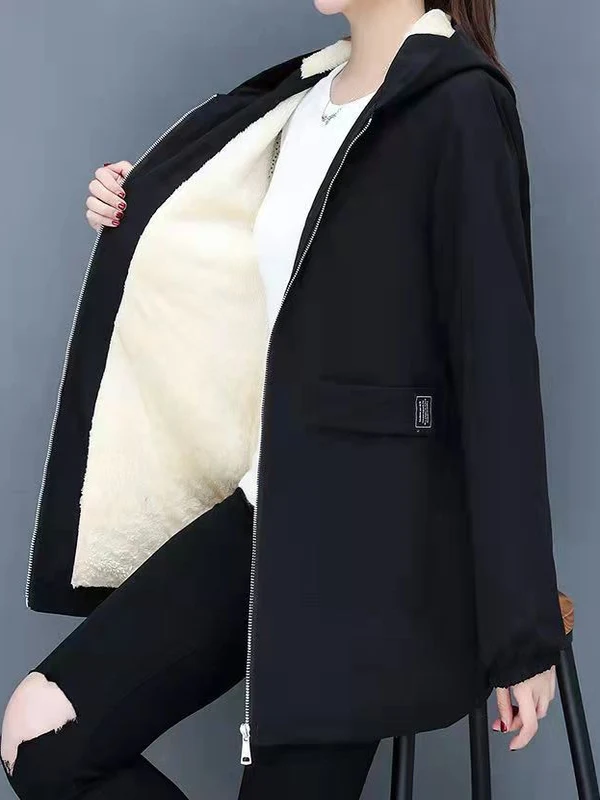Thickened Fleece Women's Autumn Winter New Style Large Size Fashionable Coat Casual High Waist Korean Version Long Sleeve Zipper
Thickened Fleece Women's Autumn Winter New Style Large Size Fashionable Coat Casual High Waist Korean Version Long Sleeve Zipper