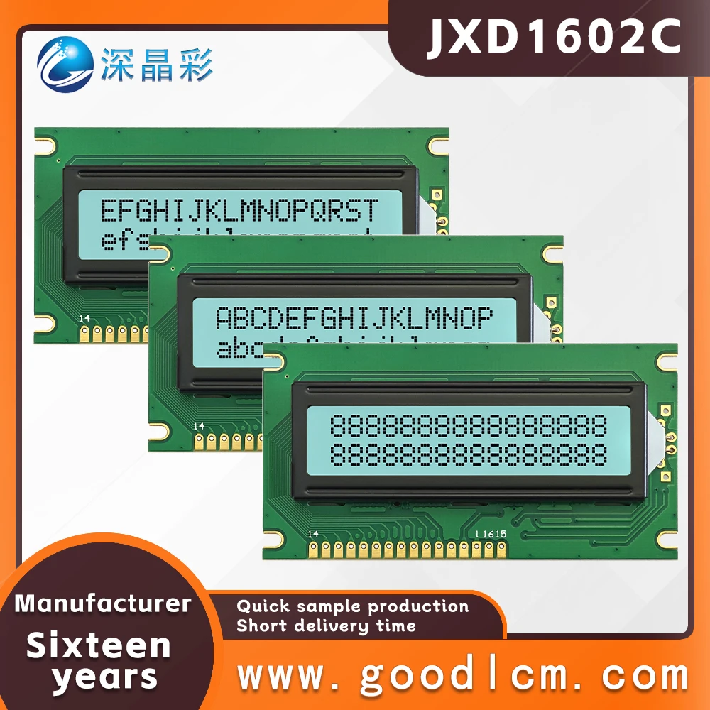 Industrial control lcd 16 * 2 dot matrix LCD screen JXD1602C FSTN White Positive Digital Character Screen LCM display module
Industrial control lcd 16 * 2 dot matrix LCD screen JXD1602C FSTN White Positive Digital Character Screen LCM display module