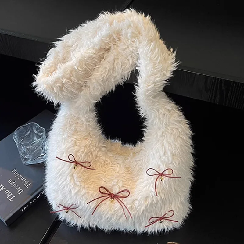 2025 New Korean Bag Plush Handbag Large Capacity Bow Cute and Versatile Single Shoulder Crossbody Bag
2025 New Korean Bag Plush Handbag Large Capacity Bow Cute and Versatile Single Shoulder Crossbody Bag