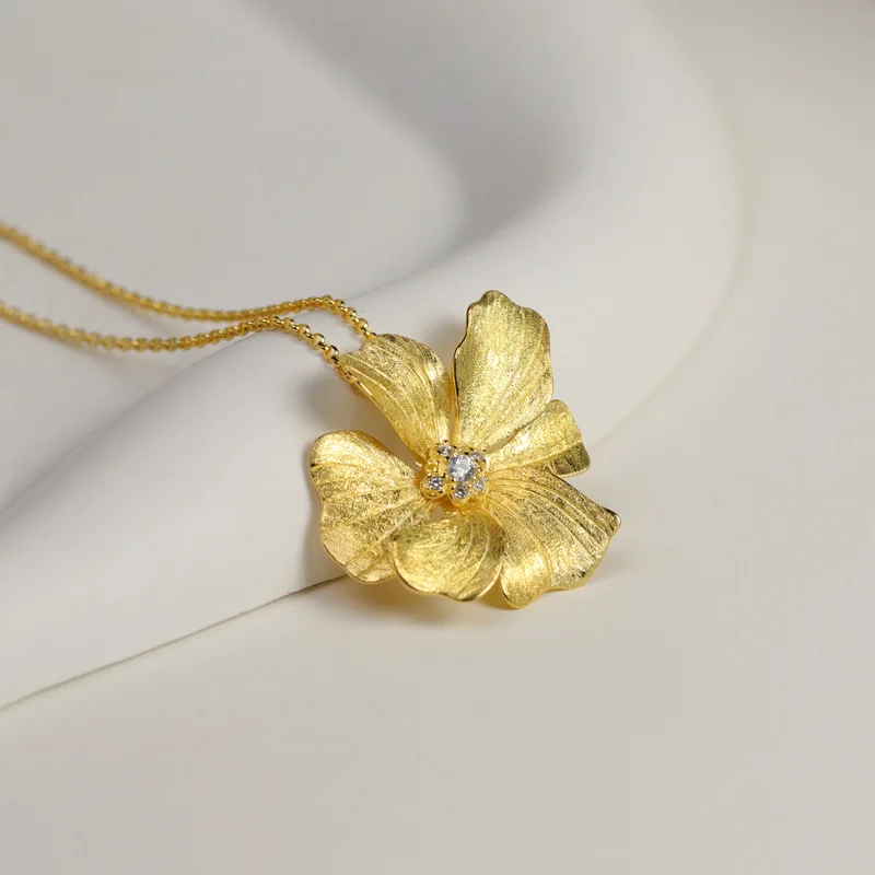 925 Sterling Silver Romantic Peony Flower Pendant Necklace For Women Wedding Party Jewelry
925 Sterling Silver Romantic Peony Flower Pendant Necklace For Women Wedding Party Jewelry