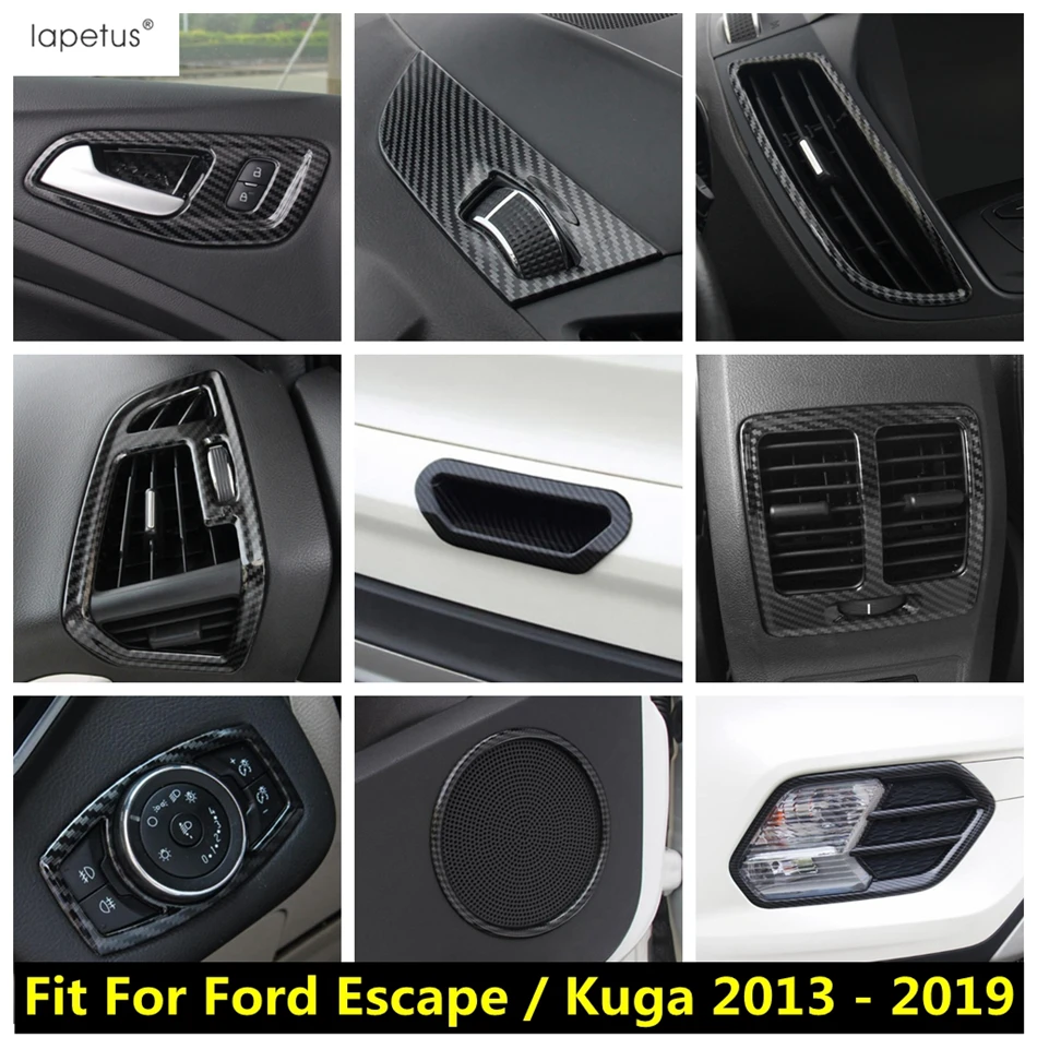 Head Light / Door Speaker / Window Lift / Front Fog Lamp Cover Trim Carbon Fiber Accessories For Ford Escape / Kuga 2013 - 2019
Head Light / Door Speaker / Window Lift / Front Fog Lamp Cover Trim Carbon Fiber Accessories For Ford Escape / Kuga 2013 - 2019