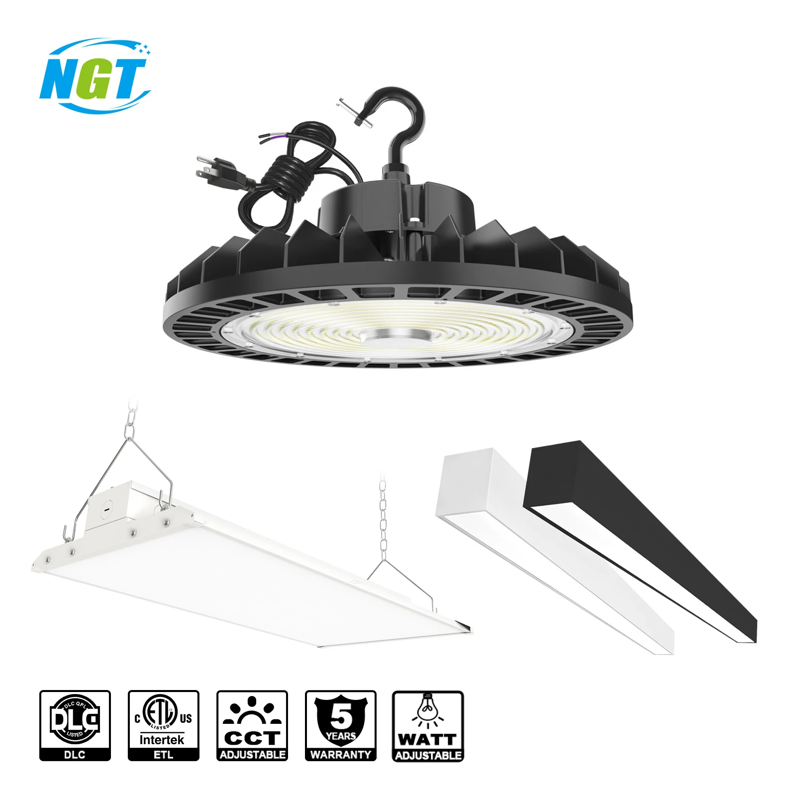 High Bay Lights US Stock 0-10V Dim 5000K 100W - 500W IP65 Industrial Warehouse UFO Led Highbay Light with Microwave DLC ETL CE
High Bay Lights US Stock 0-10V Dim 5000K 100W - 500W IP65 Industrial Warehouse UFO Led Highbay Light with Microwave DLC ETL CE