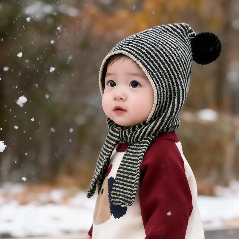 **1PC Kids Autumn-Winter Warm Thick Knit Hat Scarf Set Versatile Wool Knitted Ear Protector Cap Skullies For Boys And Girls
**1PC Kids Autumn-Winter Warm Thick Knit Hat Scarf Set Versatile Wool Knitted Ear Protector Cap Skullies For Boys And Girls