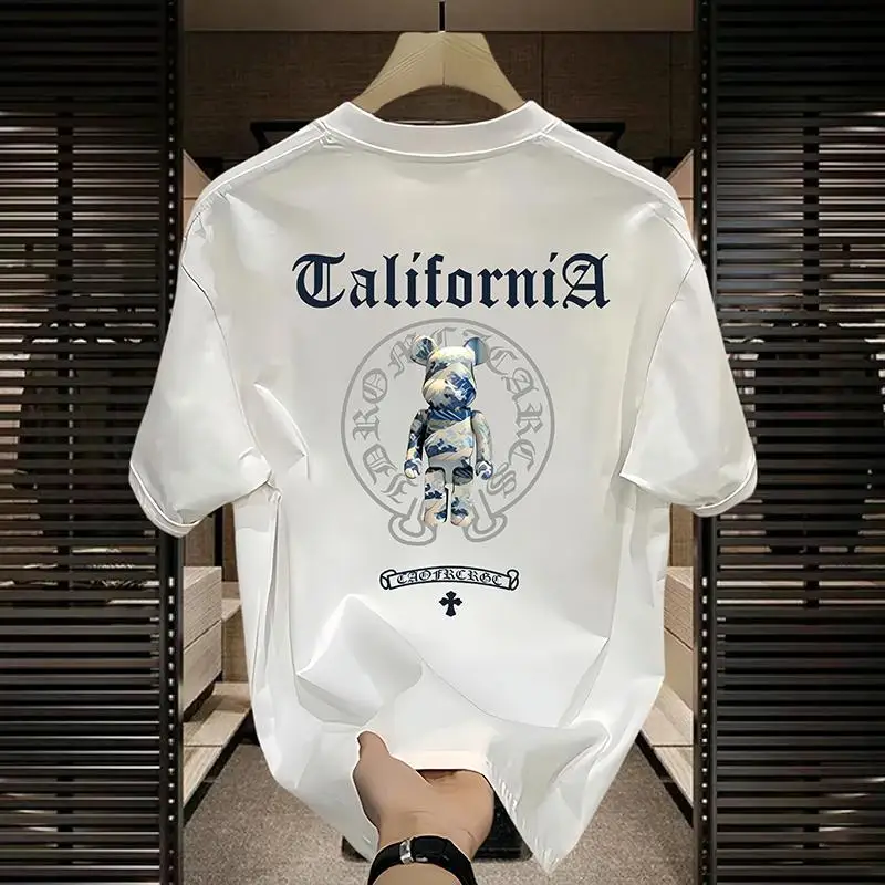Fashion brand American simple fashion 100% cotton half sleeve T-shirt men loose with light luxury high sense short sleeve
Fashion brand American simple fashion 100% cotton half sleeve T-shirt men loose with light luxury high sense short sleeve