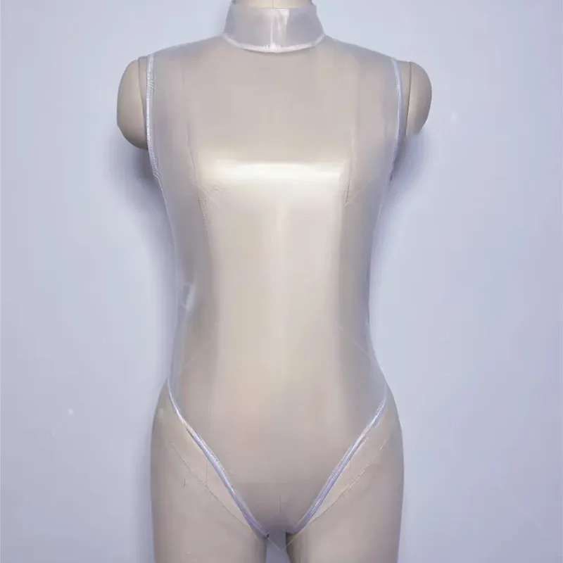 S-5XL Sexy TPU Transparent Bodysuit Skinny Jumpsuit Sleeveless High Slit Shapewear with Frosted Texture Material No Elasticity
S-5XL Sexy TPU Transparent Bodysuit Skinny Jumpsuit Sleeveless High Slit Shapewear with Frosted Texture Material No Elasticity