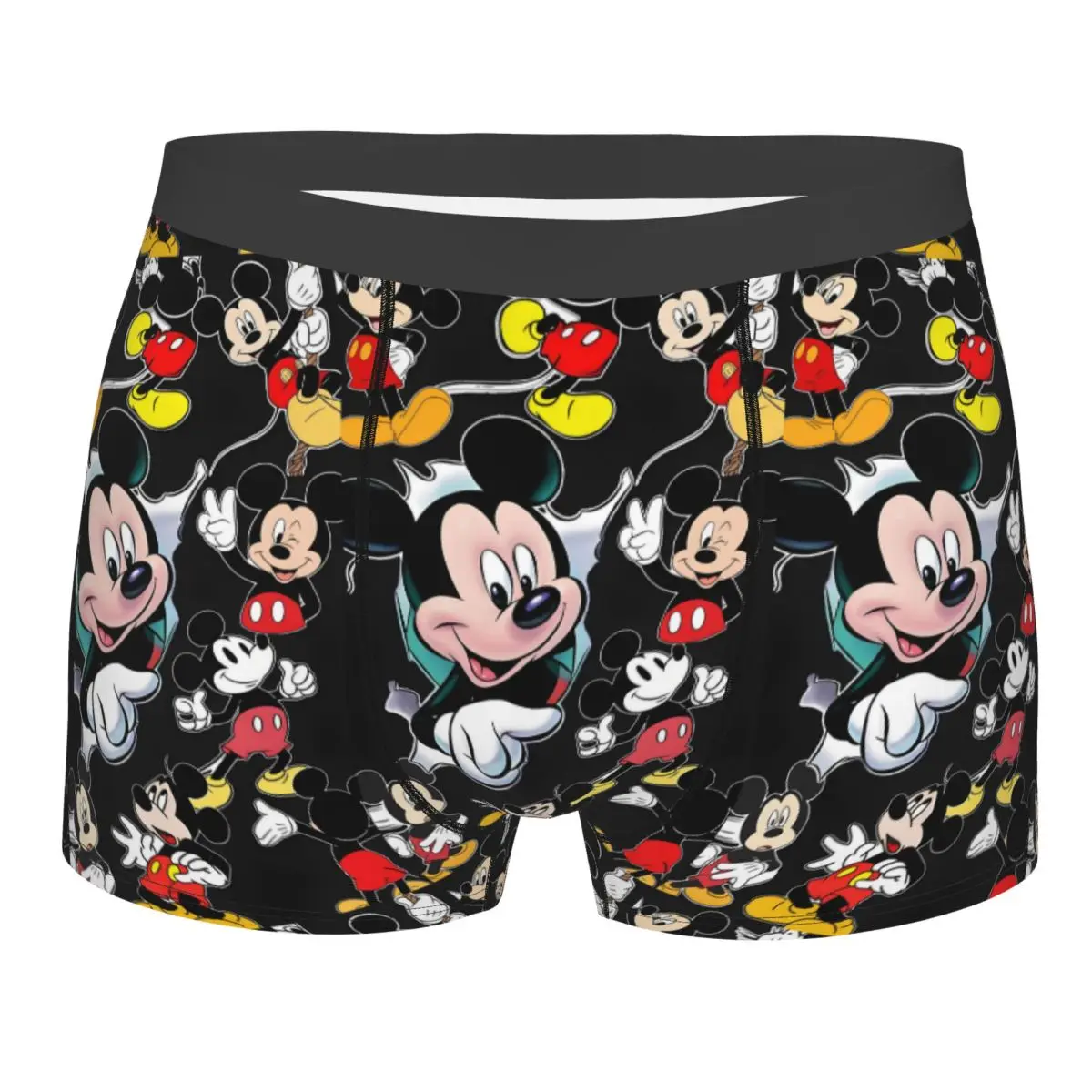 Мужские трусы-боксеры с принтом Микки Мауса, мягкие, с индивидуальным дизайном, в стиле мультфильма
Мужские трусы-боксеры с принтом Микки Мауса, мягкие, с индивидуальным дизайном, в стиле мультфильма