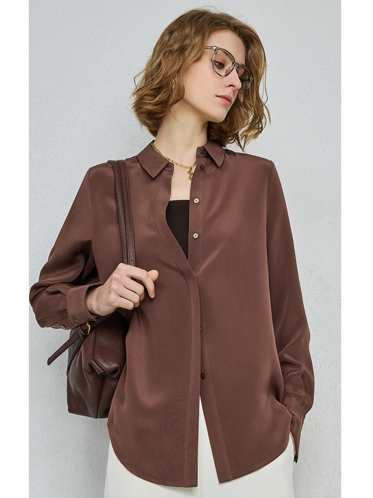 Женская модная деловая повседневная блузка UNQ из тяжелого шелка 30 момме, однотонная, с высоким воротником
Женская модная деловая повседневная блузка UNQ из тяжелого шелка 30 момме, однотонная, с высоким воротником