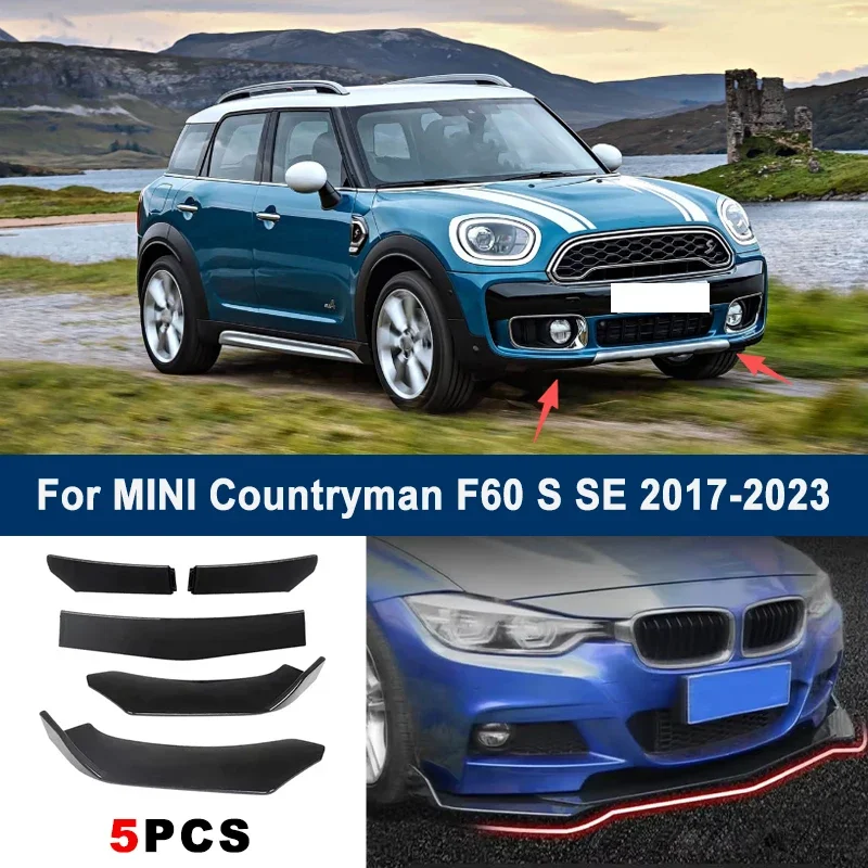 For MINI Countryman F60 S SE 2017-2023 model, adjustable 5PCS front bumper lip spoiler protection decorative kit, car body kit
For MINI Countryman F60 S SE 2017-2023 model, adjustable 5PCS front bumper lip spoiler protection decorative kit, car body kit