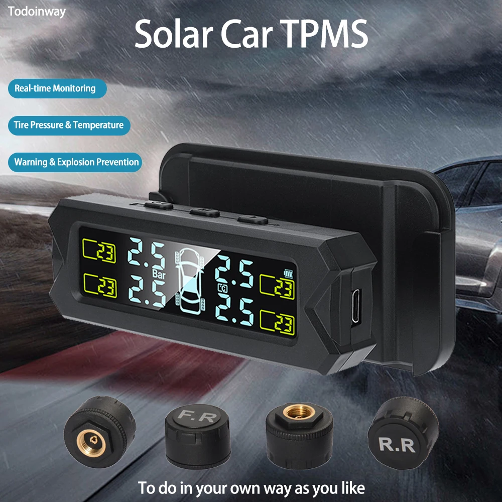 Todoinway Wireless Solar Power TPMS Car Tyre Pressure Monitor for Toyota Corolla 2008 Levin 2014 RAV4 2020 Prado LC150 Auto Trim
Todoinway Wireless Solar Power TPMS Car Tyre Pressure Monitor for Toyota Corolla 2008 Levin 2014 RAV4 2020 Prado LC150 Auto Trim