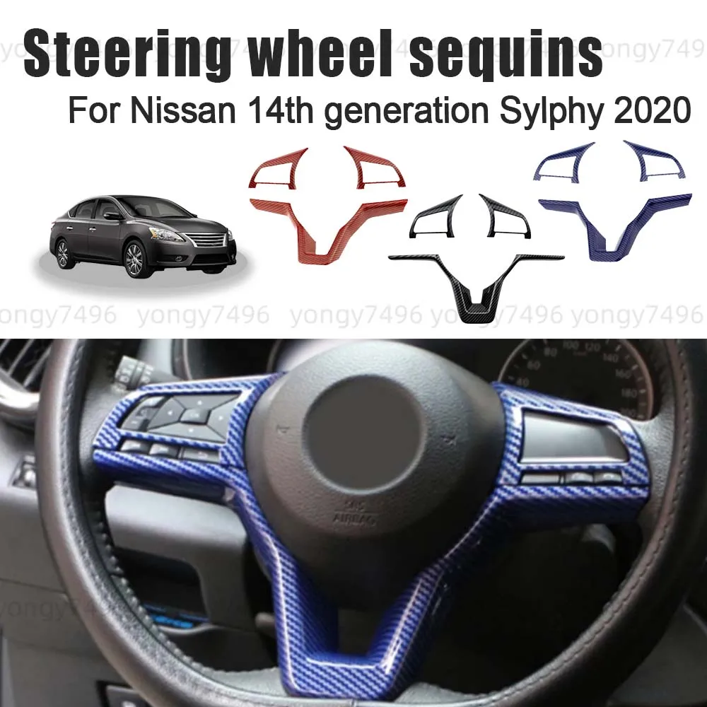 Car Upgrade Blue Red Black Carbon Fiber Steering Wheel Sequins For Nissan 14th Generation Sylphy 2020 Stickers Decoration
Car Upgrade Blue Red Black Carbon Fiber Steering Wheel Sequins For Nissan 14th Generation Sylphy 2020 Stickers Decoration