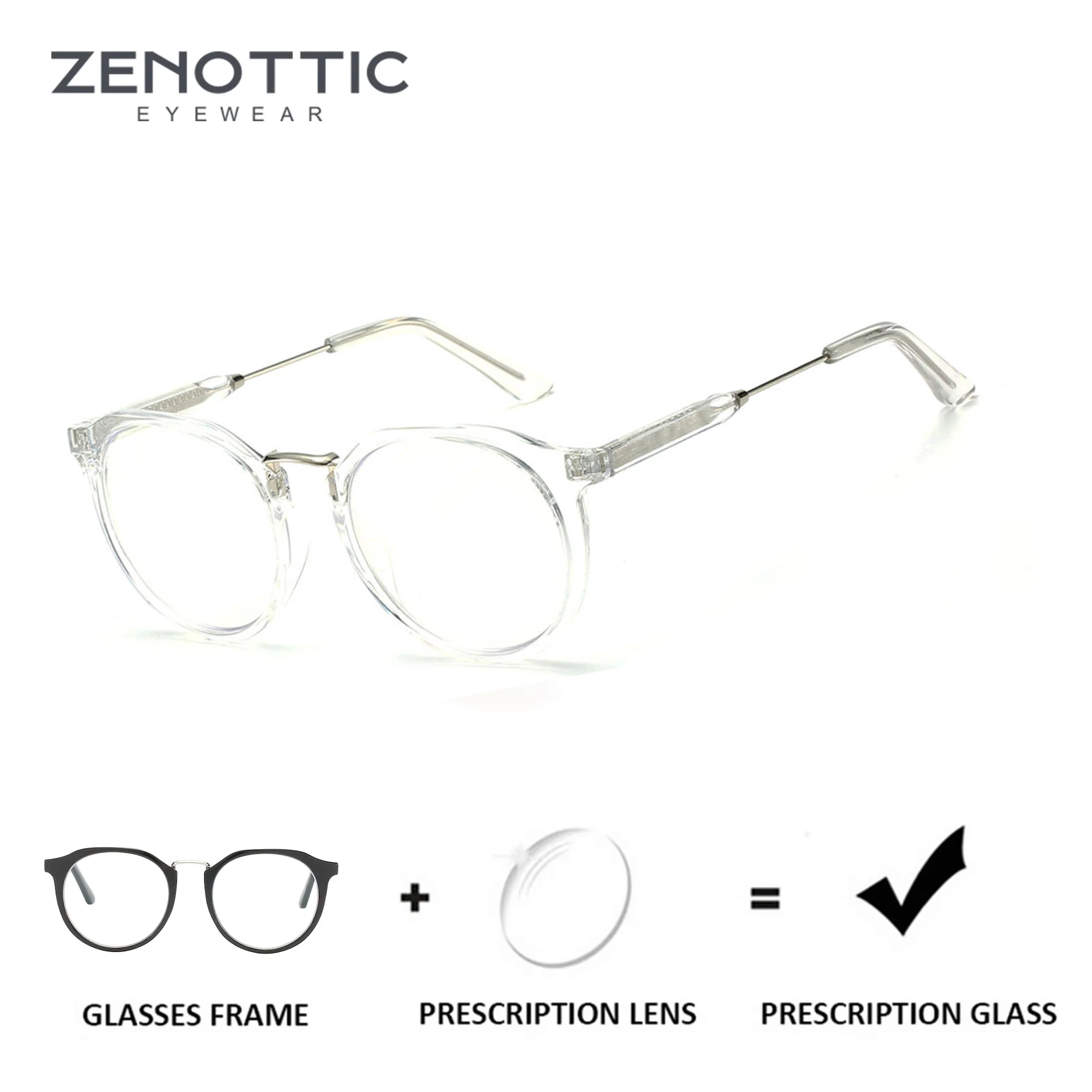 Винтажные круглые очки ZENOTTIC для женщин с прогрессивными линзами для коррекции близорукости и блокировкой синего света.
Винтажные круглые очки ZENOTTIC для женщин с прогрессивными линзами для коррекции близорукости и блокировкой синего света.