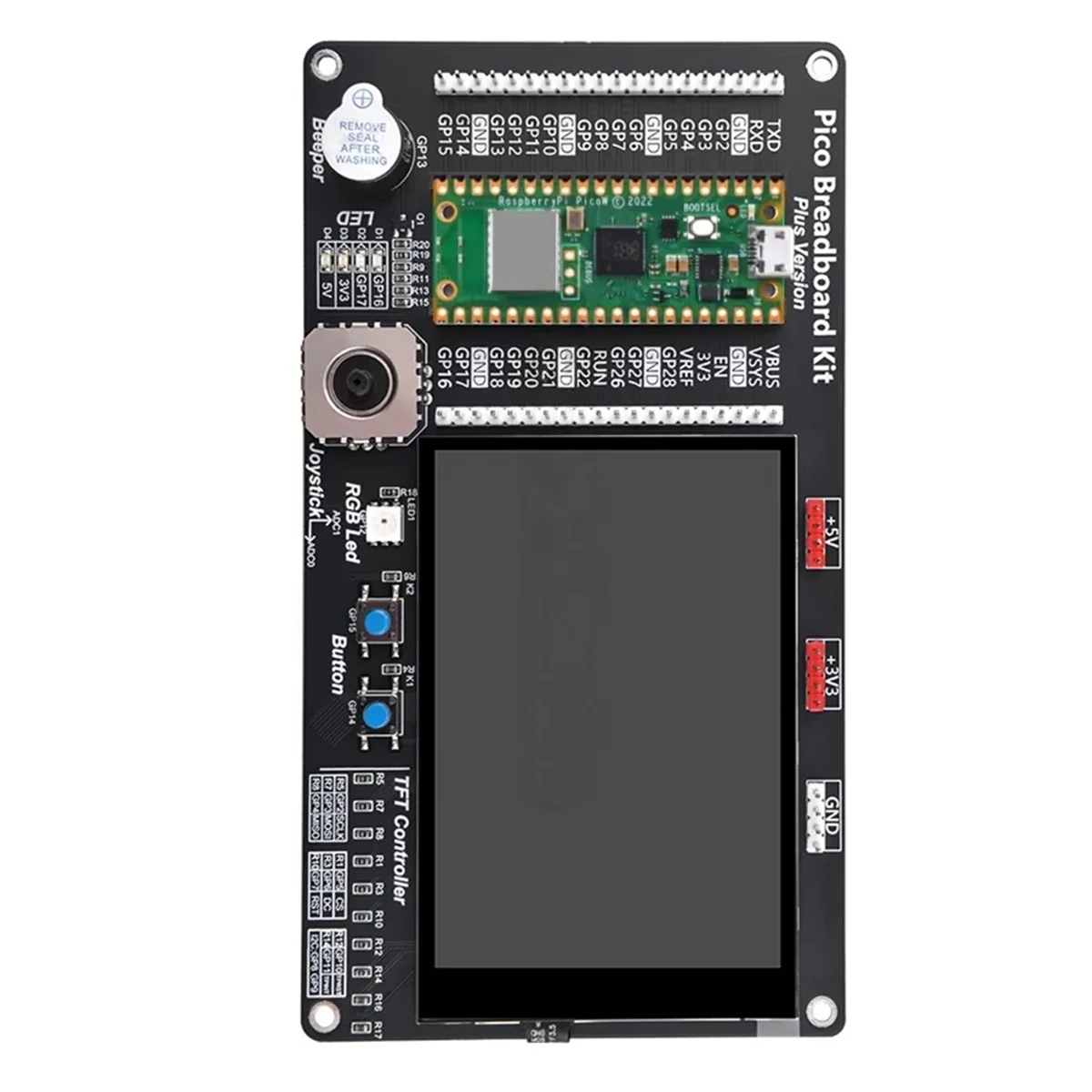 A07I For / W/2 Breadboard Kit with 3.5 Inch Touch Screen DIY Project Breakout Board with PicoW
A07I For / W/2 Breadboard Kit with 3.5 Inch Touch Screen DIY Project Breakout Board with PicoW