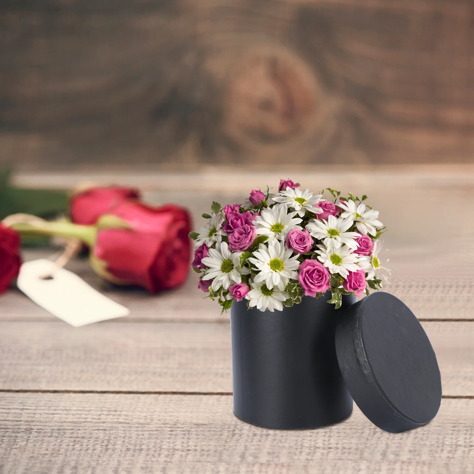 1Pcs Heart Shape Flower Bucket Black Wear Resistant Composite Material Flower Wrapping Box Valentine's Day Gift Box Floral
1Pcs Heart Shape Flower Bucket Black Wear Resistant Composite Material Flower Wrapping Box Valentine's Day Gift Box Floral