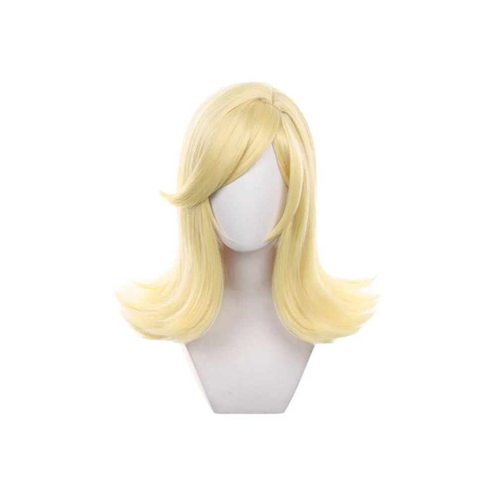 Anime Cosplay Lucy Steel Wig Medium Length Straight Blonde Synthetic Hair Peluca For Frieren Festival Role Play Props
Anime Cosplay Lucy Steel Wig Medium Length Straight Blonde Synthetic Hair Peluca For Frieren Festival Role Play Props