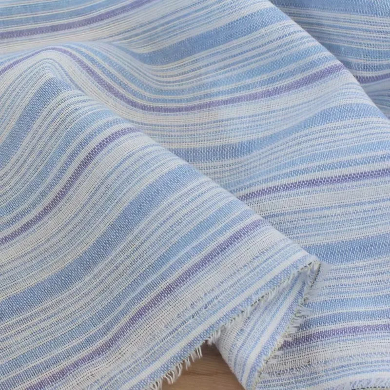 Light Blue Artistic Woven Linen Like Striped Fabric Loose Weave Spring Summer Blouse Dress Curtain Tablecloth Decorative Fabric
Light Blue Artistic Woven Linen Like Striped Fabric Loose Weave Spring Summer Blouse Dress Curtain Tablecloth Decorative Fabric