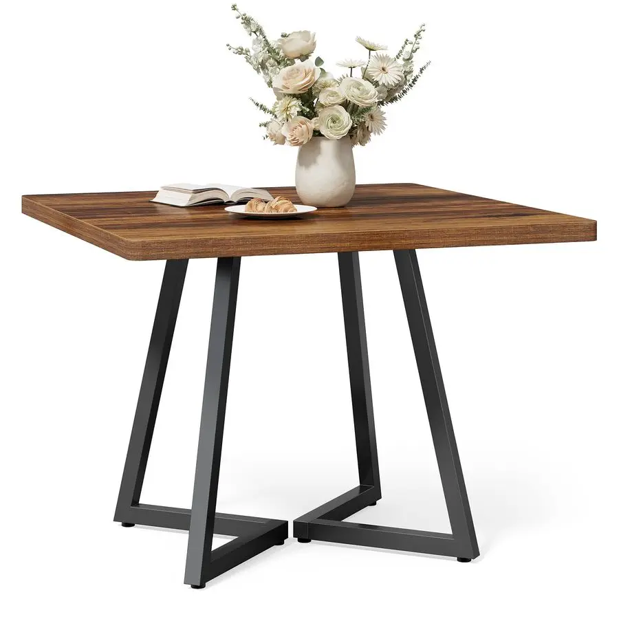 31.5 Inches Small Dining Table for 4, Square Dinner Table for Small Space, Dining Room Tables, Rustic Brown Wooden Kitchen Tabl
31.5 Inches Small Dining Table for 4, Square Dinner Table for Small Space, Dining Room Tables, Rustic Brown Wooden Kitchen Tabl