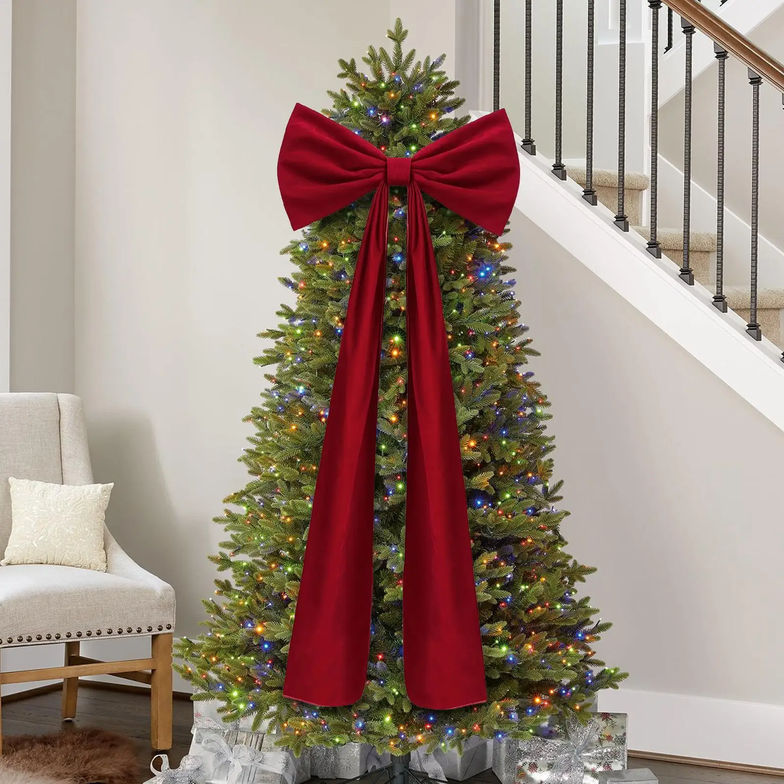 Банты для рождественской елки, большой домашний декор, бархатные банты для рождественской елки, топпер для внутреннего и наружного каминного камина, передняя дверь
Банты для рождественской елки, большой домашний декор, бархатные банты для рождественской елки, топпер для внутреннего и наружного каминного камина, передняя дверь