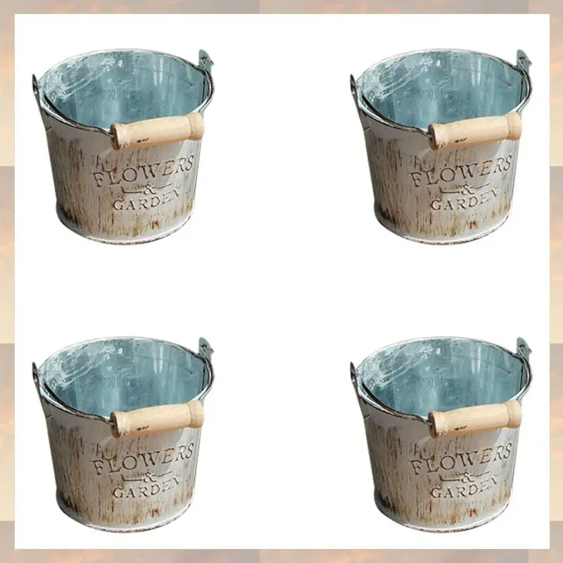 Flash Trend 4X Country Retro Old Metal Flower Bucket Flower Creative Home Desktop Decoration Metal Craft Iron Bucket
Flash Trend 4X Country Retro Old Metal Flower Bucket Flower Creative Home Desktop Decoration Metal Craft Iron Bucket