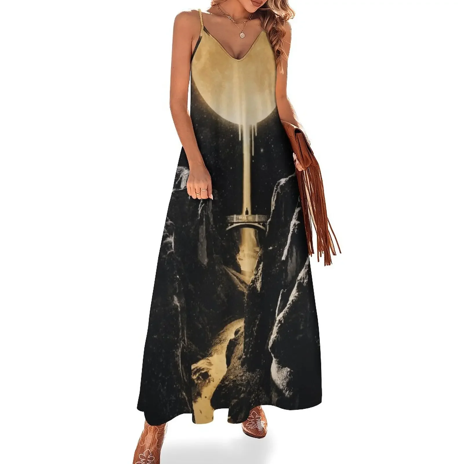 Moonlit Sleeveless Dress Long dress Long veiled dresses Woman dresses women clothes Dress
Moonlit Sleeveless Dress Long dress Long veiled dresses Woman dresses women clothes Dress