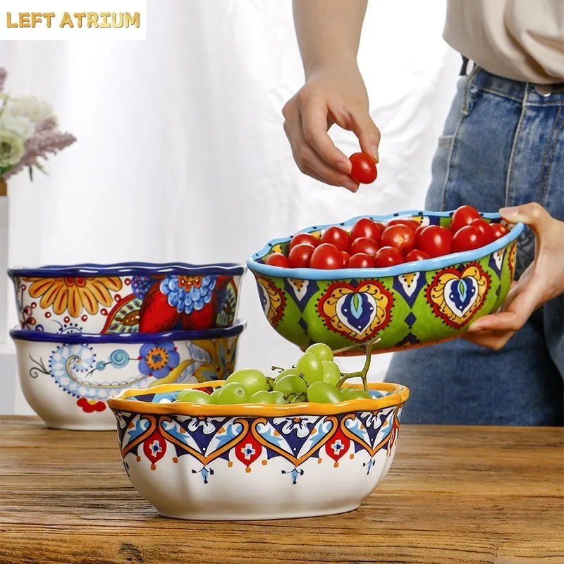 Oval Ceramic Salad Bowl Dessert Bowl Fruit Plate Dinner Plate Soup Bowls Noodle Bowls Bread Pan Dim Sum Dish Snack Plates Tray
Oval Ceramic Salad Bowl Dessert Bowl Fruit Plate Dinner Plate Soup Bowls Noodle Bowls Bread Pan Dim Sum Dish Snack Plates Tray