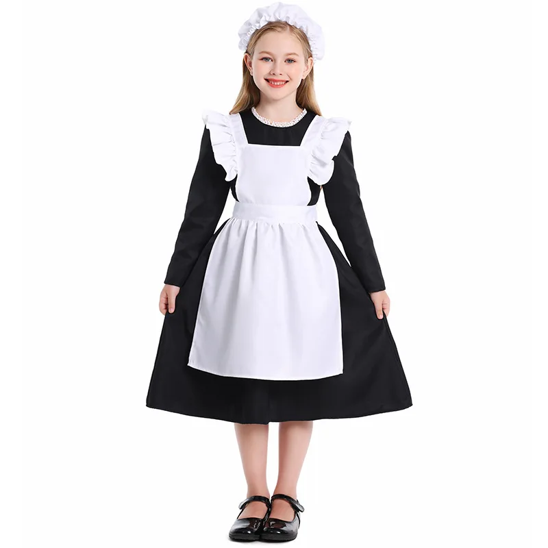 Black White Maid Dress Apron Headwear 3pcs set Farmhouse Servant Outfit Halloween Cosplay Costume Lolita Gothic Anime Uniform
Black White Maid Dress Apron Headwear 3pcs set Farmhouse Servant Outfit Halloween Cosplay Costume Lolita Gothic Anime Uniform