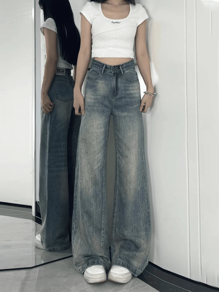 Американские ретро-джинсы с высокой талией и широкими штанинами для женщин, новые, больших размеров, свободные, драпирующиеся, стройнящие, с легким расклешением, из хлопка, стрейч...
Американские ретро-джинсы с высокой талией и широкими штанинами для женщин, новые, больших размеров, свободные, драпирующиеся, стройнящие, с легким расклешением, из хлопка, стрейч...