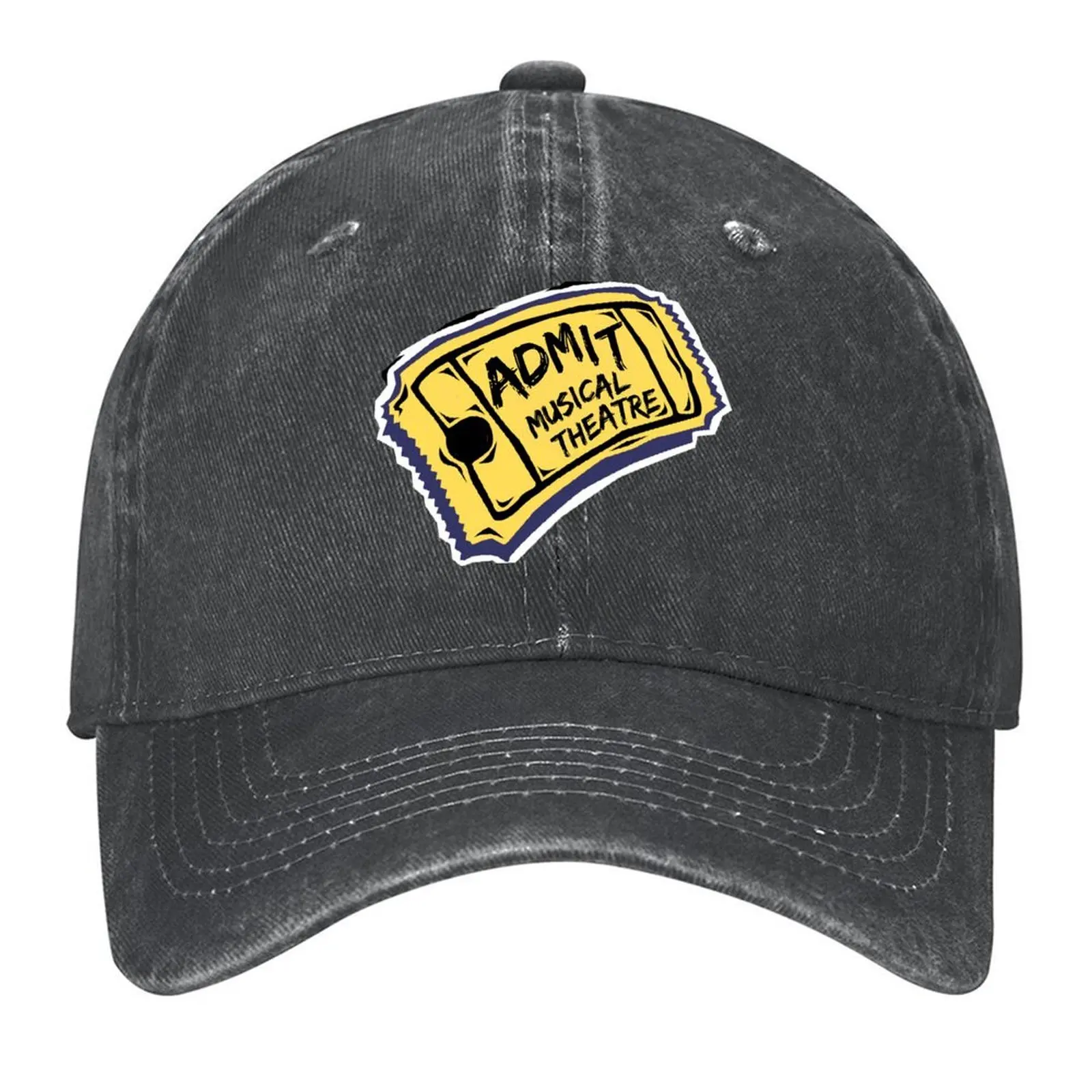 ADMIT Musical Theatre Baseball Cap fashionable Sunhat Fishing cap Snap Back Hat Women's Beach Men's
ADMIT Musical Theatre Baseball Cap fashionable Sunhat Fishing cap Snap Back Hat Women's Beach Men's