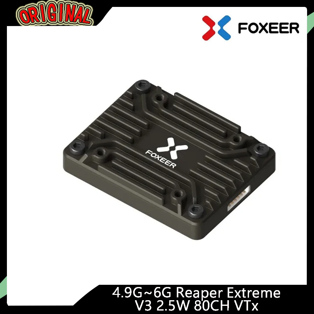 Foxeer Reaper V3 FPV VTx - 4.9G~6G, 2.5W 80CH, Low Latency, Drone Racing
Foxeer Reaper V3 FPV VTx - 4.9G~6G, 2.5W 80CH, Low Latency, Drone Racing