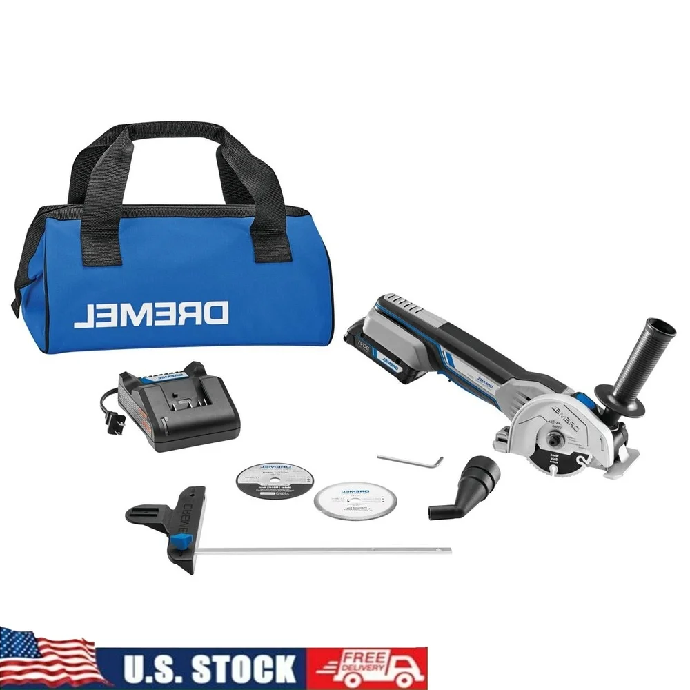 20V Max Cordless Saw Tool Kit with 3 Cutting Wheels Flush Plunge Cutting and Surface Prep Includes Storage Bag
20V Max Cordless Saw Tool Kit with 3 Cutting Wheels Flush Plunge Cutting and Surface Prep Includes Storage Bag